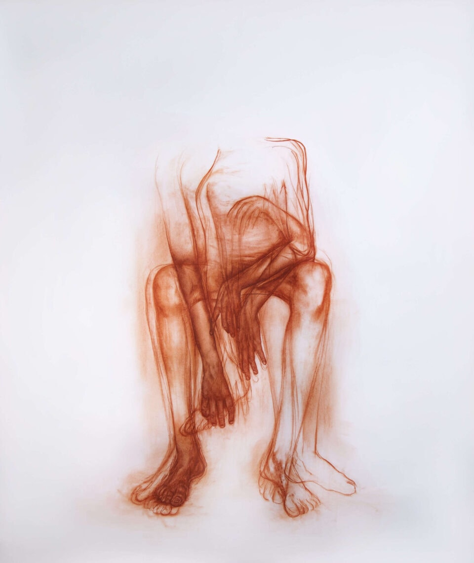 F2 2021 Sanguine sur papier 150x180 cm