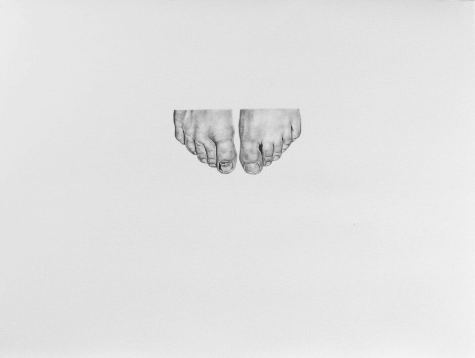 Graphite sur papier Ensemble de 10 dessins (50x65 cm) En installation dimensions variables (2)