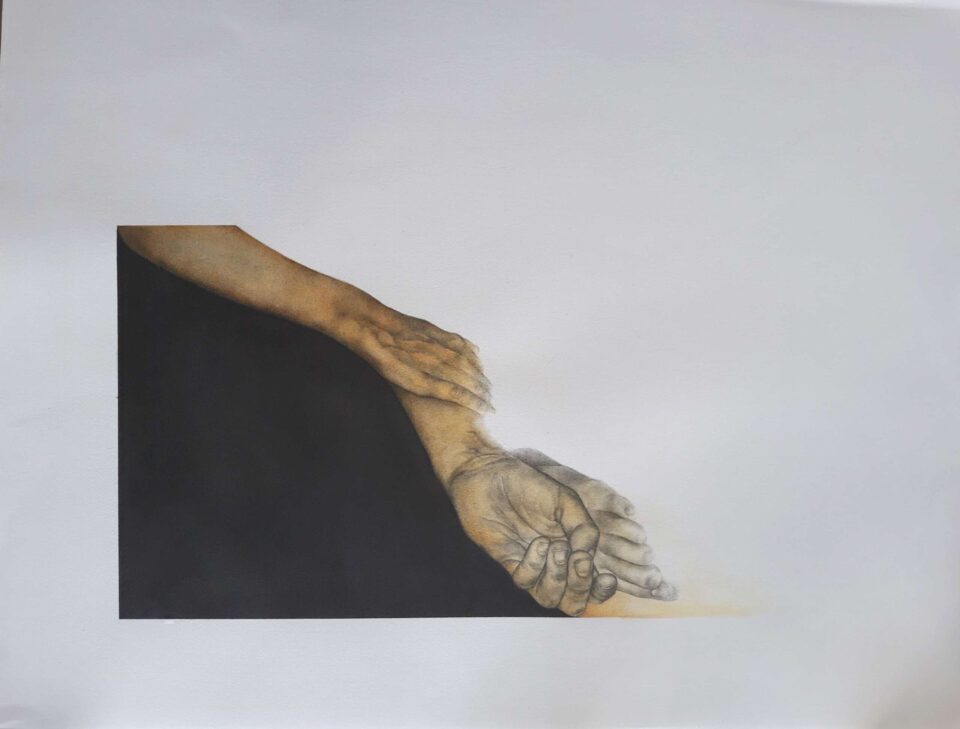 Sans titre 2020 Graphite et aquarelle sur papier 50x65 cm