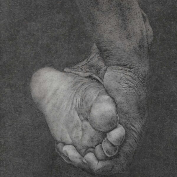 Série Reda 3 Réseau d'Entraide des Demandeurs d'Asile Fusain et graphite sur Velin 20x30 cm